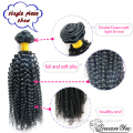 100% virgin human hair factory Wholesale price Mongolian kinky curly hair weaves natural black hair 3pieces/lot